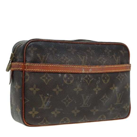 LOUIS VUITTON Monogram Compiegne 23 Clutch Bag M51847 LV Auth 89912 - Picture 1 of 16